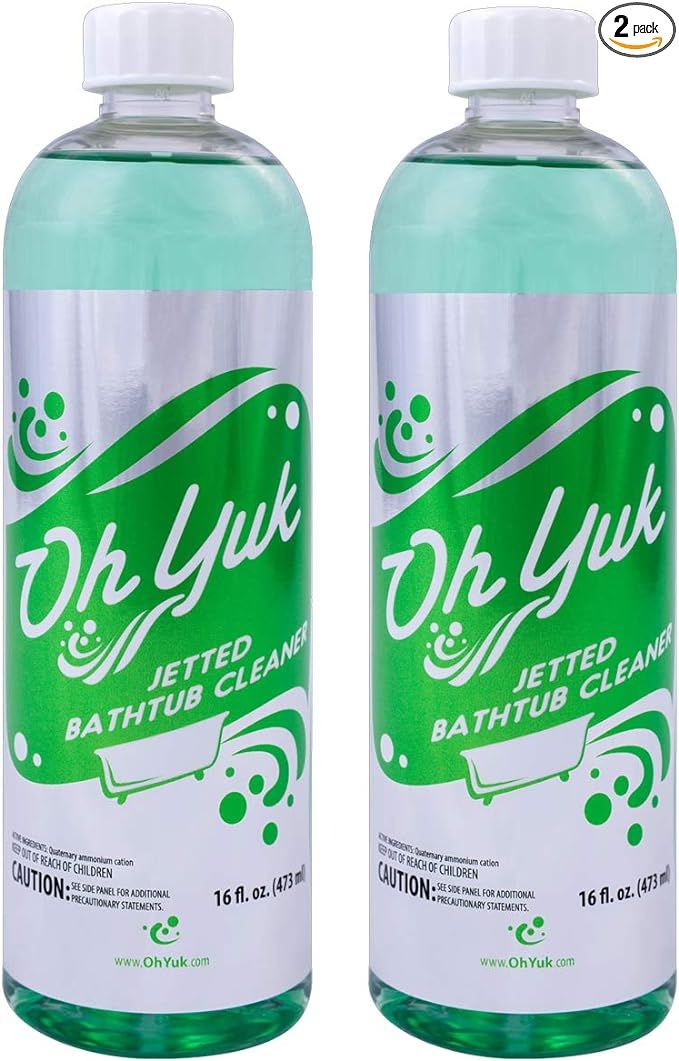 Oh Yuk Jetted Bathtub Cleaner for Jet Tubs, Whirlpools, The Most Effective Jetted Tub Cleaner, Se... | Amazon (US)