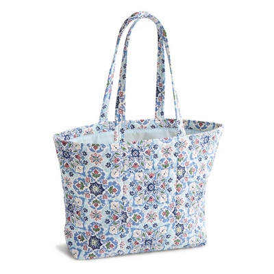 Vera Bradley Lisbon Sky Medallion East West Tote Bag - Light Blue | Target