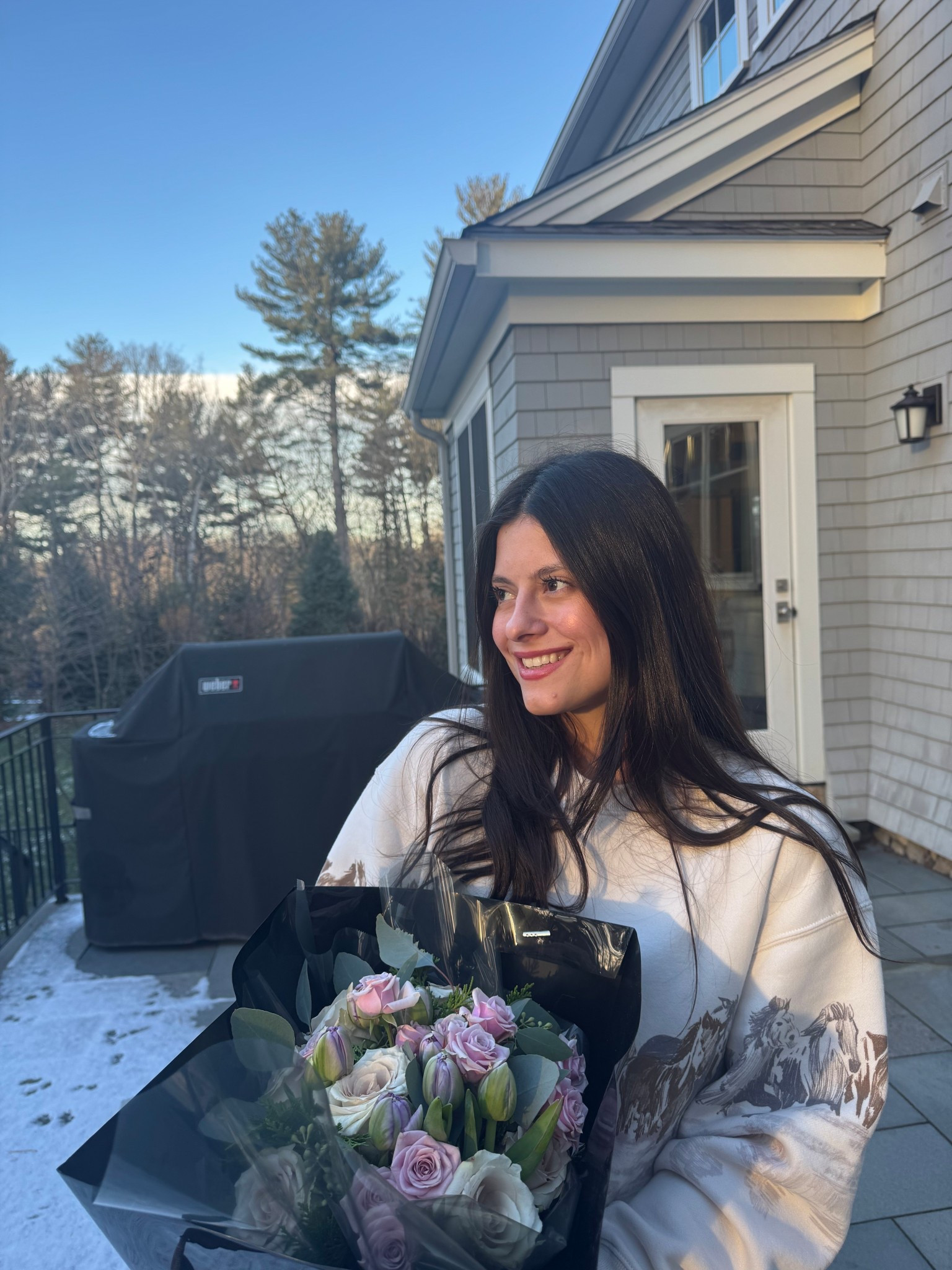 Birthday outfits here

Birthday flowers + the cutest horse-print sweatshirt 🐎💐
If you’re into cozy, unique knits with a little personality… THIS one is such a find. Soft, oversized, and perfect for everyday winter outfits. Linking my exact sweatshirt + similar styles because this print always sells out fast!

#LTKcozy #LTKwinterstyle #LTKcasual #LTKunder100 #LTKfinds 
#LTKwinterstyle #LTKcozy #LTKcasual #LTKoutfit #LTKunder100 #LTKneutralstyle #LTKfinds #LTKseasonal #LTKeveryday #LTKstyleinspo