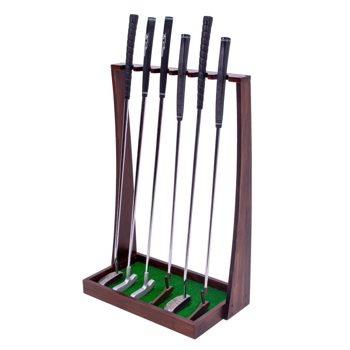 Gosports Premium Wooden Golf Putter Stand, Holds 6 Clubs | Wayfair North America
