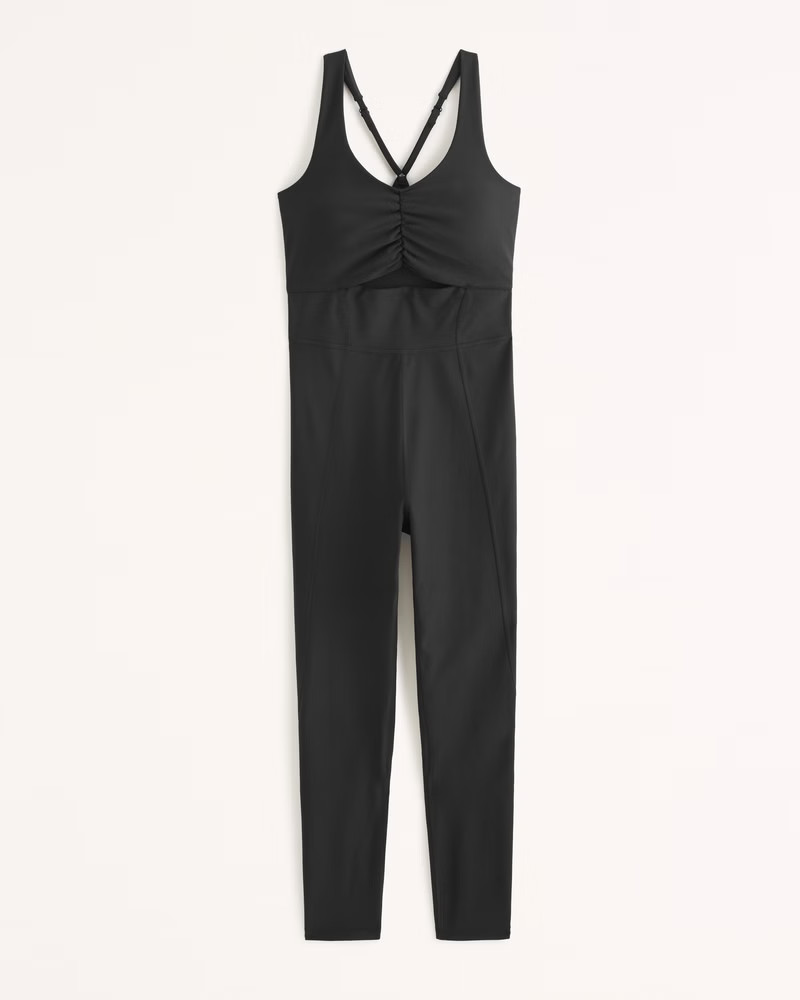 YPB sculptLUX Full-Length Cutout Onesie | Abercrombie & Fitch (US)