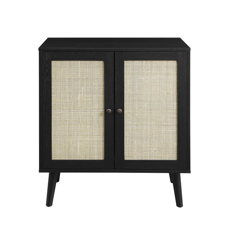 Byata 32'' Tall Solid Wood 2 - Door Accent Cabinet | Wayfair North America
