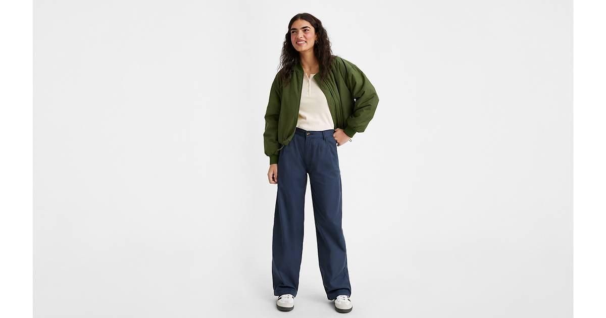 High Rise Pleated Baggy Trouser Pants | LEVI'S (US)