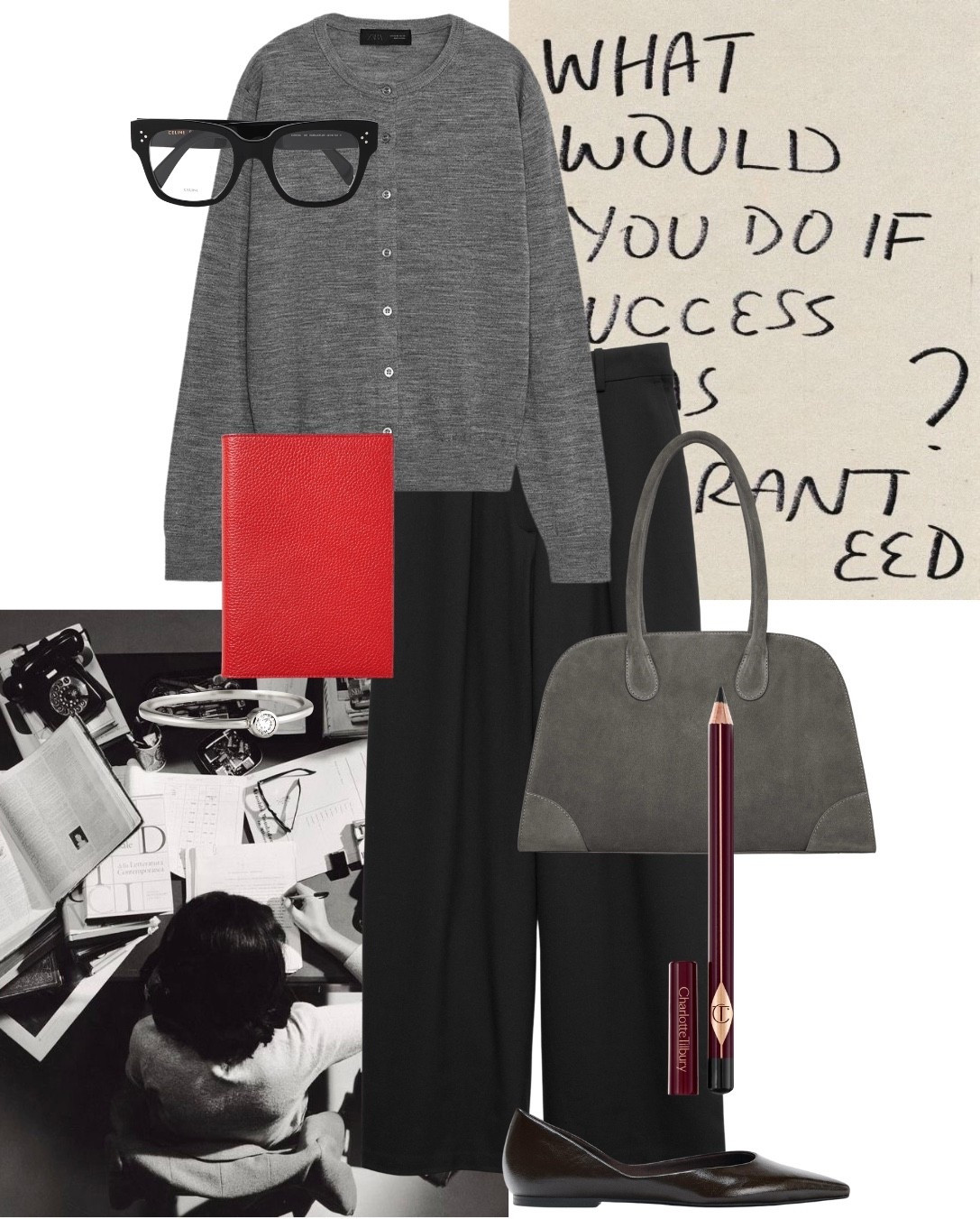 Workwear Outfits 
Trousers + Cardigan + Bag 

Highstreet | COS | BAG | Notebook | beauty | glasses | cardigan | Work | city 

#LTKwinter #LTKworkwear #LTKuk