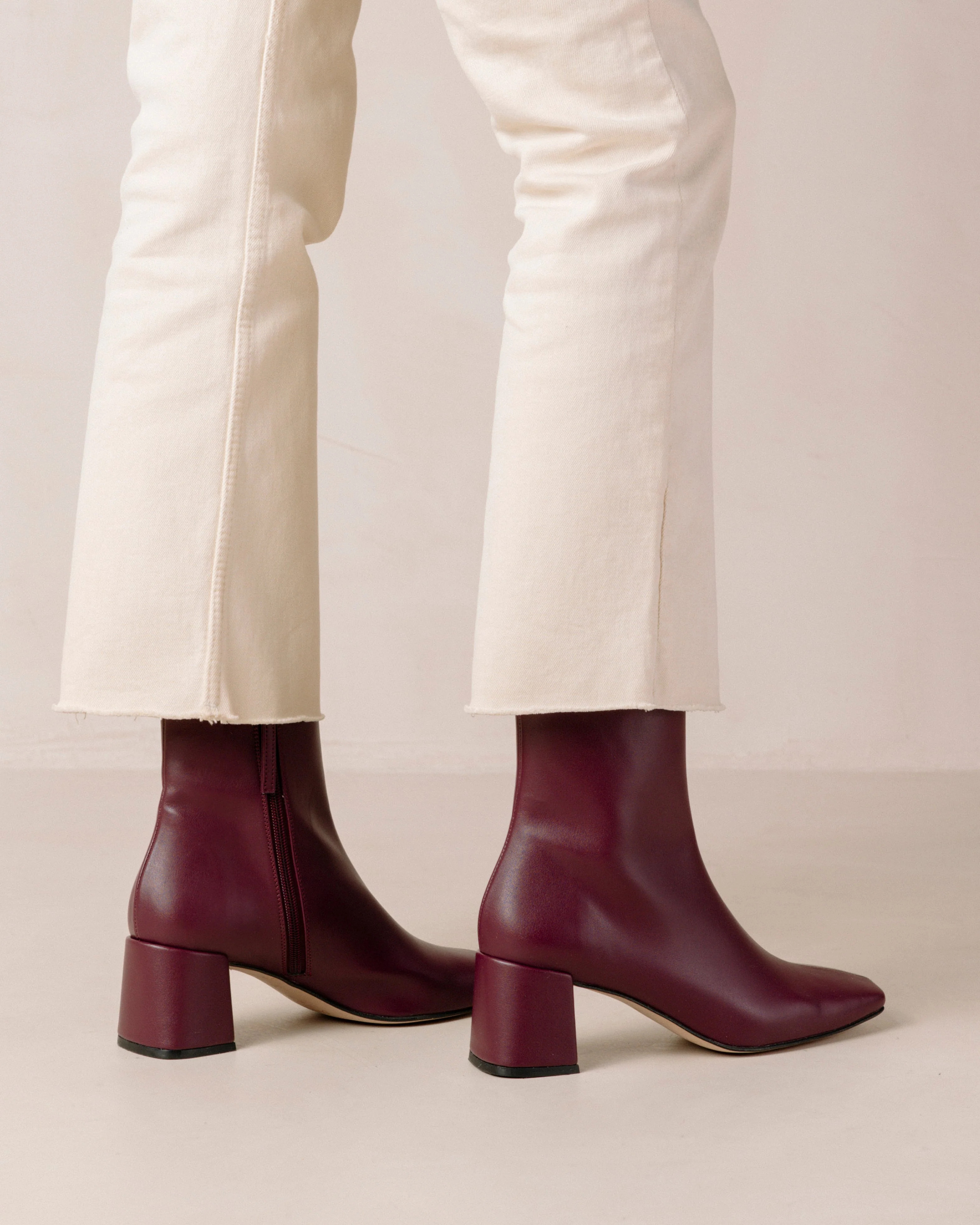Watercolor - Purple Vegan Leather Boots | ALOHAS | Alohas FR