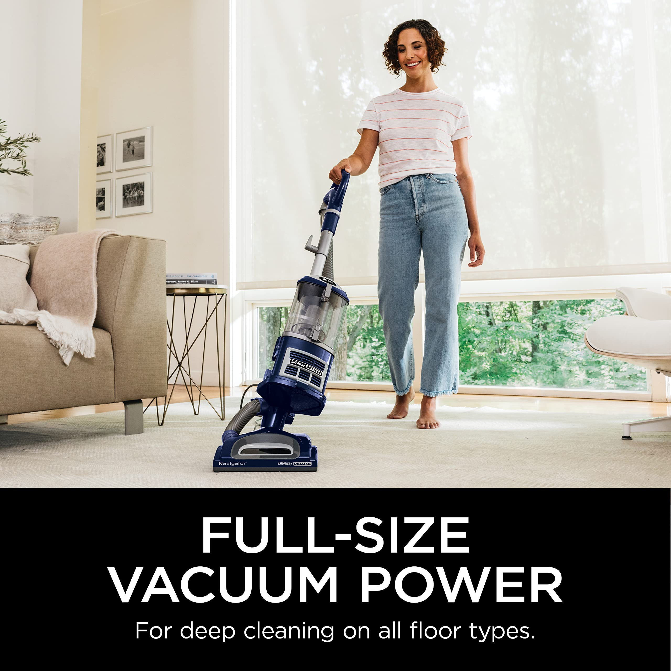 Shark NV360 Navigator Lift-Away Deluxe Upright Vacuum with Large Dust Cup Capacity, HEPA Filter, ... | Amazon (US)