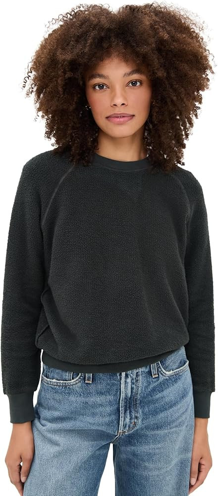 perfectwhitetee Women's The Ziggy Inside Out Fleece Crew | Amazon (US)