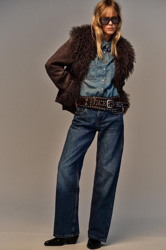 DOUBLE-FACED FAUX FUR JACKET | Zara UK