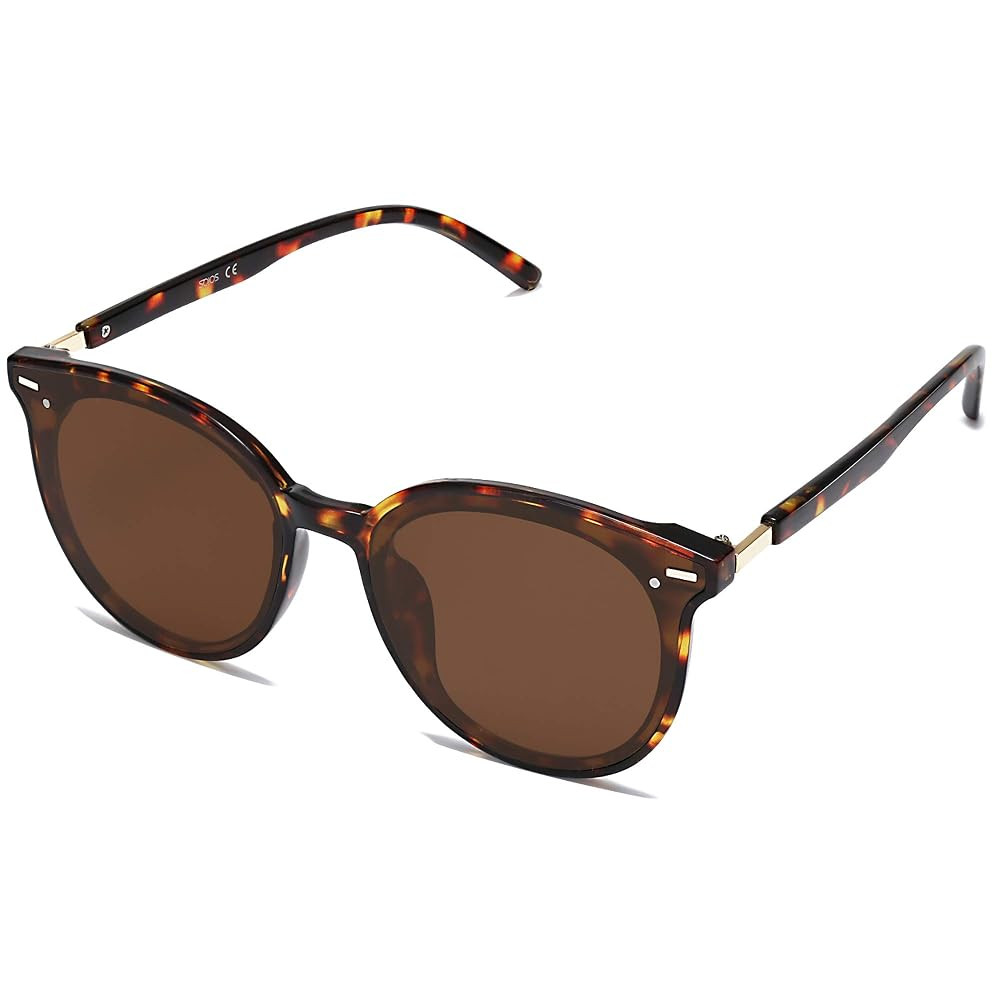 SOJOS Classic Retro Round Sunglasses Women Men Large Glasses SJ2067 | Amazon (US)