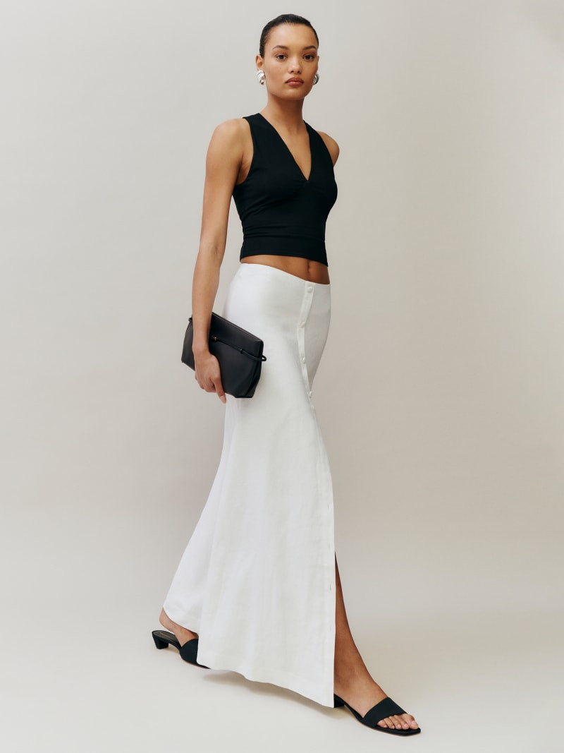 Andi Linen Maxi Skirt | Reformation (Global)