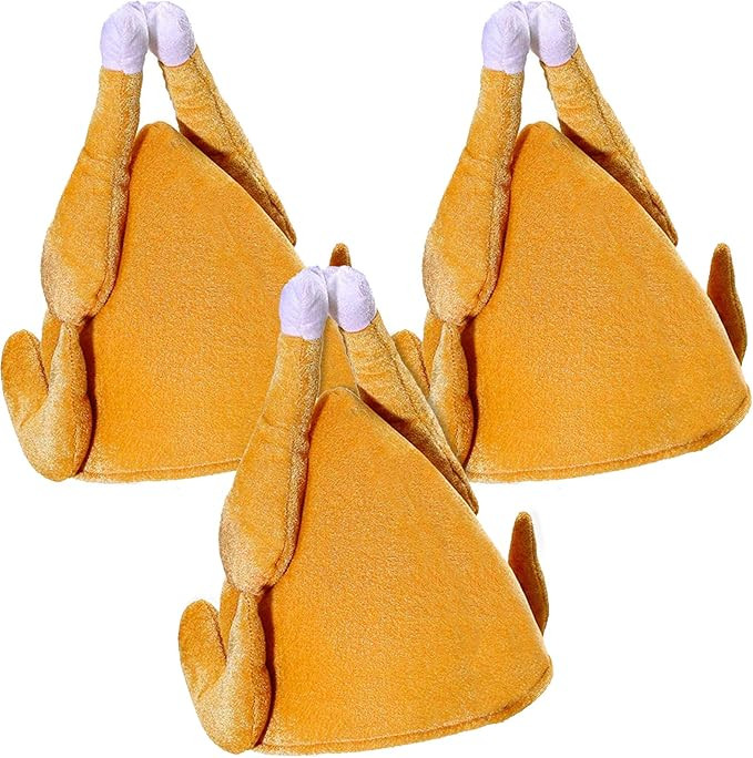 GBD 3 Pack Thanksgiving Roasted Turkey Hats Women Men Kids Party Favors Supplies | Amazon (US)