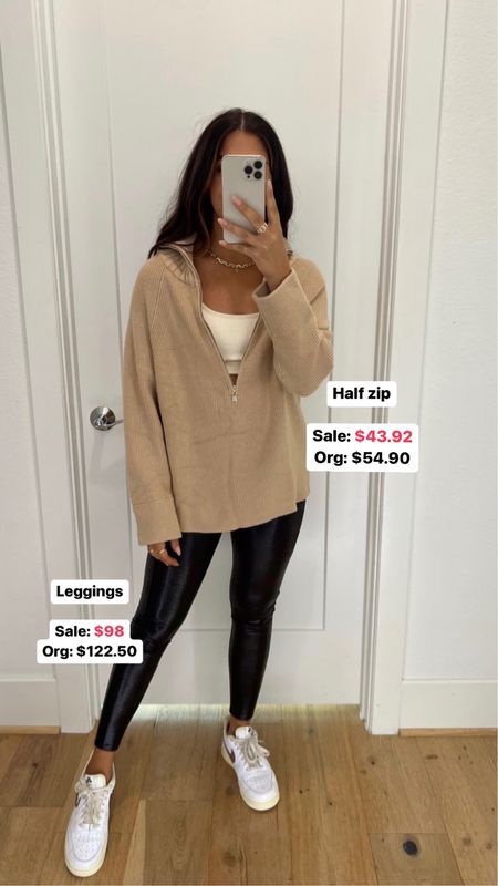 Top: medium (on sale) 
Leggings: small (if you want a less compressive fit, size up) 

Dressupbuttercup.com 

#dressupbuttercup 

#LTKsalealert #LTKGiftGuide #LTKstyletip