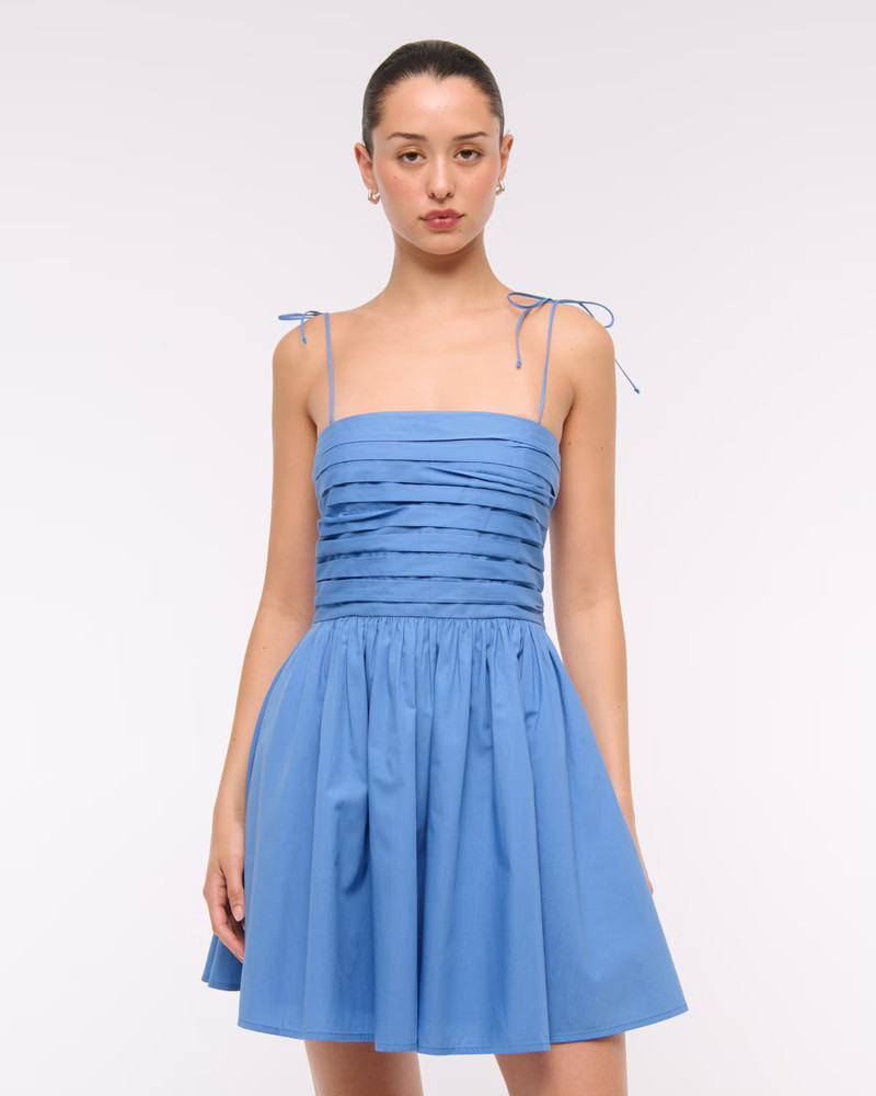 The A&F Emerson Tie-Strap Mini Dress | Abercrombie & Fitch (US)