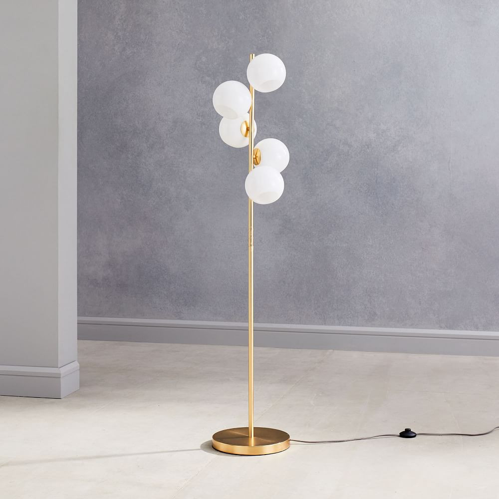 Staggered Glass 5-Light Floor Lamp | West Elm (US)