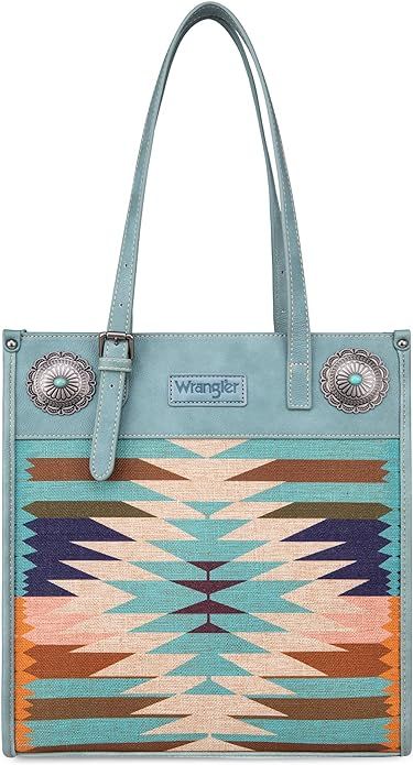 Montana West Aztec Tapestry Collection Tote Bag Western Shoulder Handbag and Crossbody Purse for ... | Amazon (US)