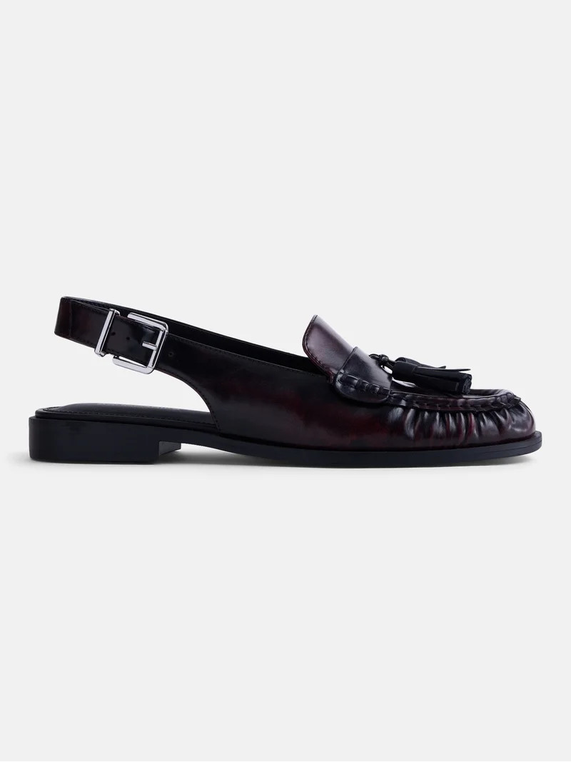 No Boundaries Women's Slingback Tassel Loafers | Walmart (US)