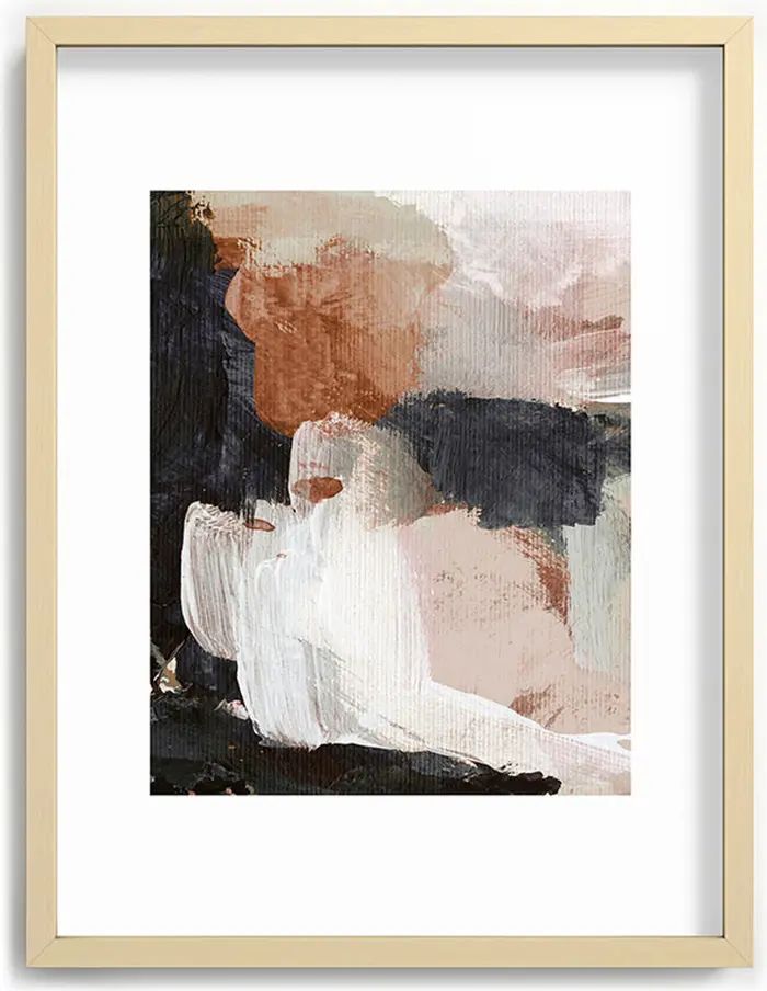 Earthly Abstract Framed Art Print | Nordstrom