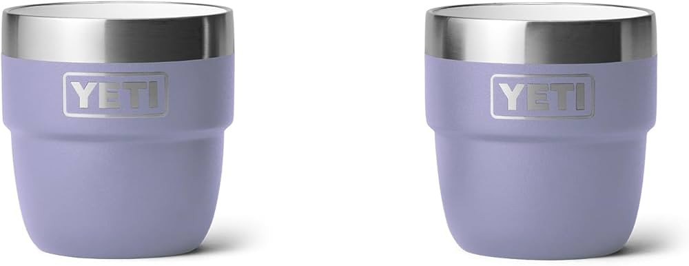 YETI Rambler 4 oz Stackable Cup, Stainless Steel, Vacuum Insulated Espresso/Coffee Cup, 2 Pack | Amazon (US)