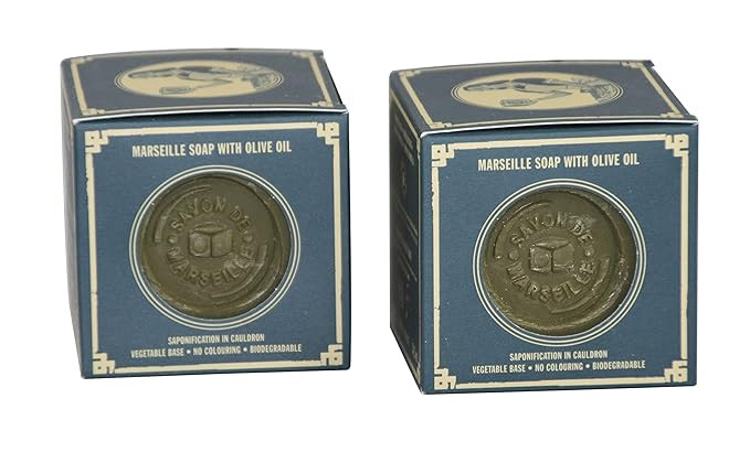 Marius Fabre Marseille Olive Oil Boxed Soap - 2 Pack (400g) | Amazon (US)