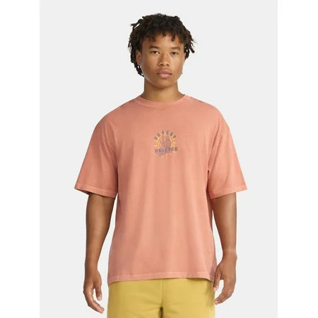 No Boundaries Oversized Cotton Graphic Tee Men’s & Big Men’s | Walmart (US)