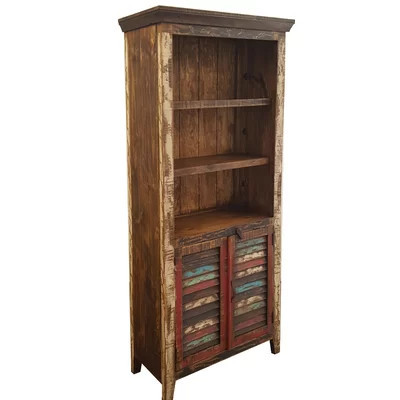 Freelon 72'' H x 33'' W Solid Wood Standard Bookcase | Wayfair North America
