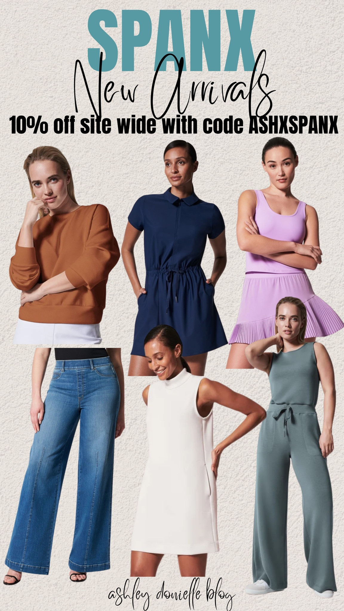 Spanx new arrivals!

Sweatshirt, pullover, mini dress, tennis dress, tennis skirt, workout top, jumpsuit, jeans, T-shirt dress 

#LTKstyletip #LTKSeasonal #LTKsalealert