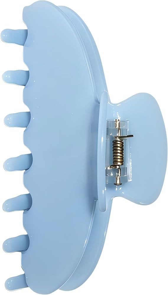 Durable Acetate Hair Clips - 4-Inch Wathet Blue Claw Clips for Fine and Thick Hair (Wathet Blue) | Amazon (US)