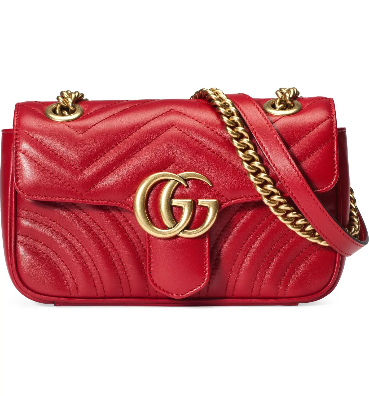Mini GG 2.0 Matelassé Leather Shoulder Bag | Nordstrom