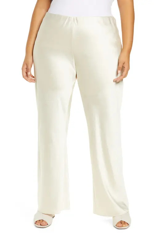 Vince Satin Bias Cut Pants in Bona at Nordstrom, Size 1X | Nordstrom