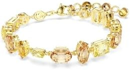 Swarovski Gema bracelet, Mixed cuts, Yellow, Gold-tone plated | Amazon (US)