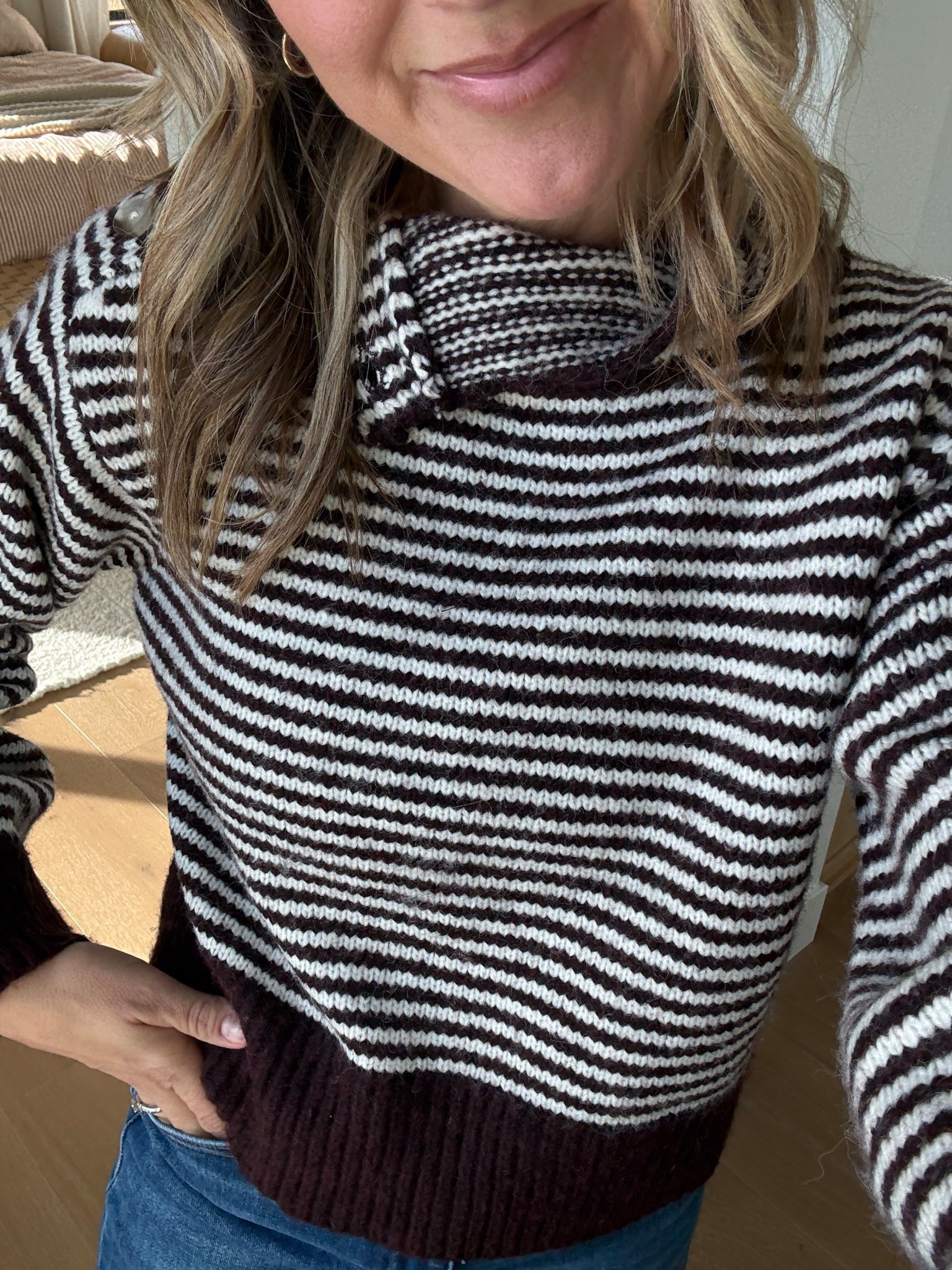 Cute NEW burgundy sweater at Target- I got a small 

#LTKFindsUnder50 #LTKStyleTip #LTKOver40