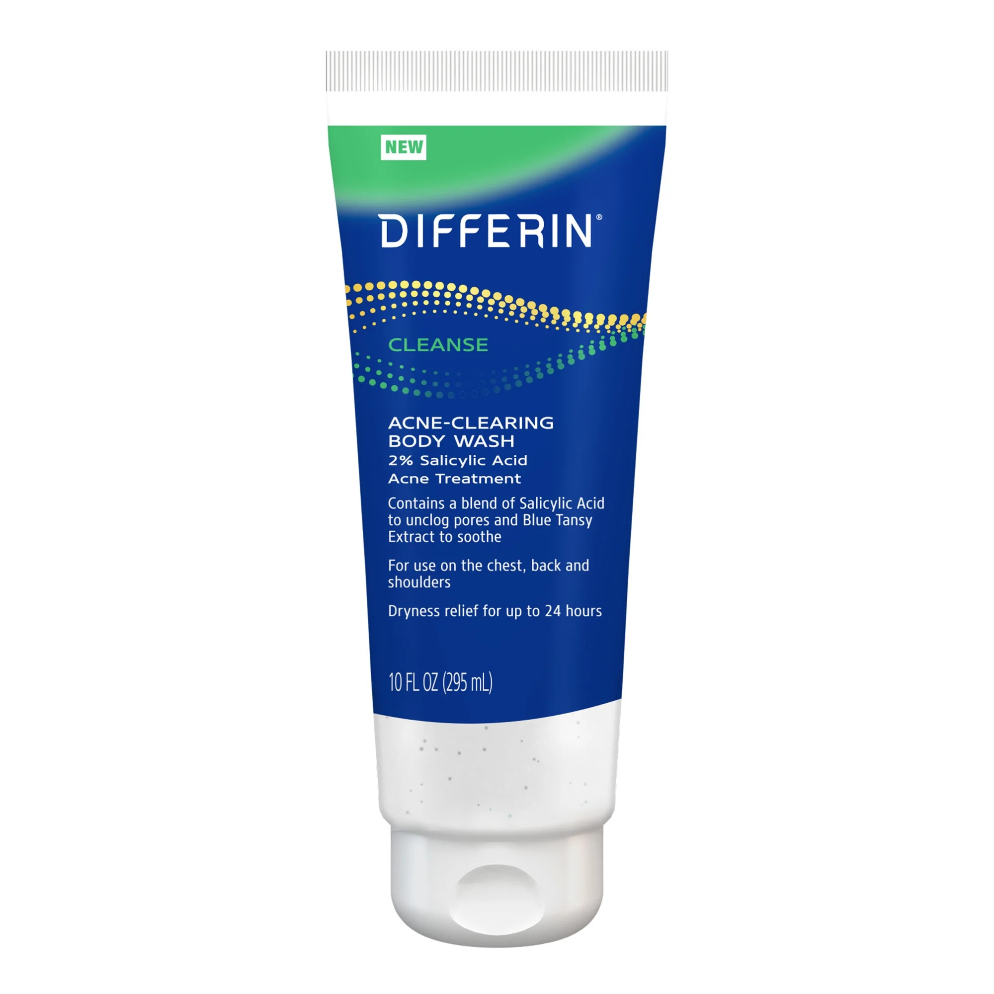 Differin Acne-Clearing Body Wash, Cream-to-Lather Cleanser With Salicylic Acid, 10 oz - Walmart.c... | Walmart (US)