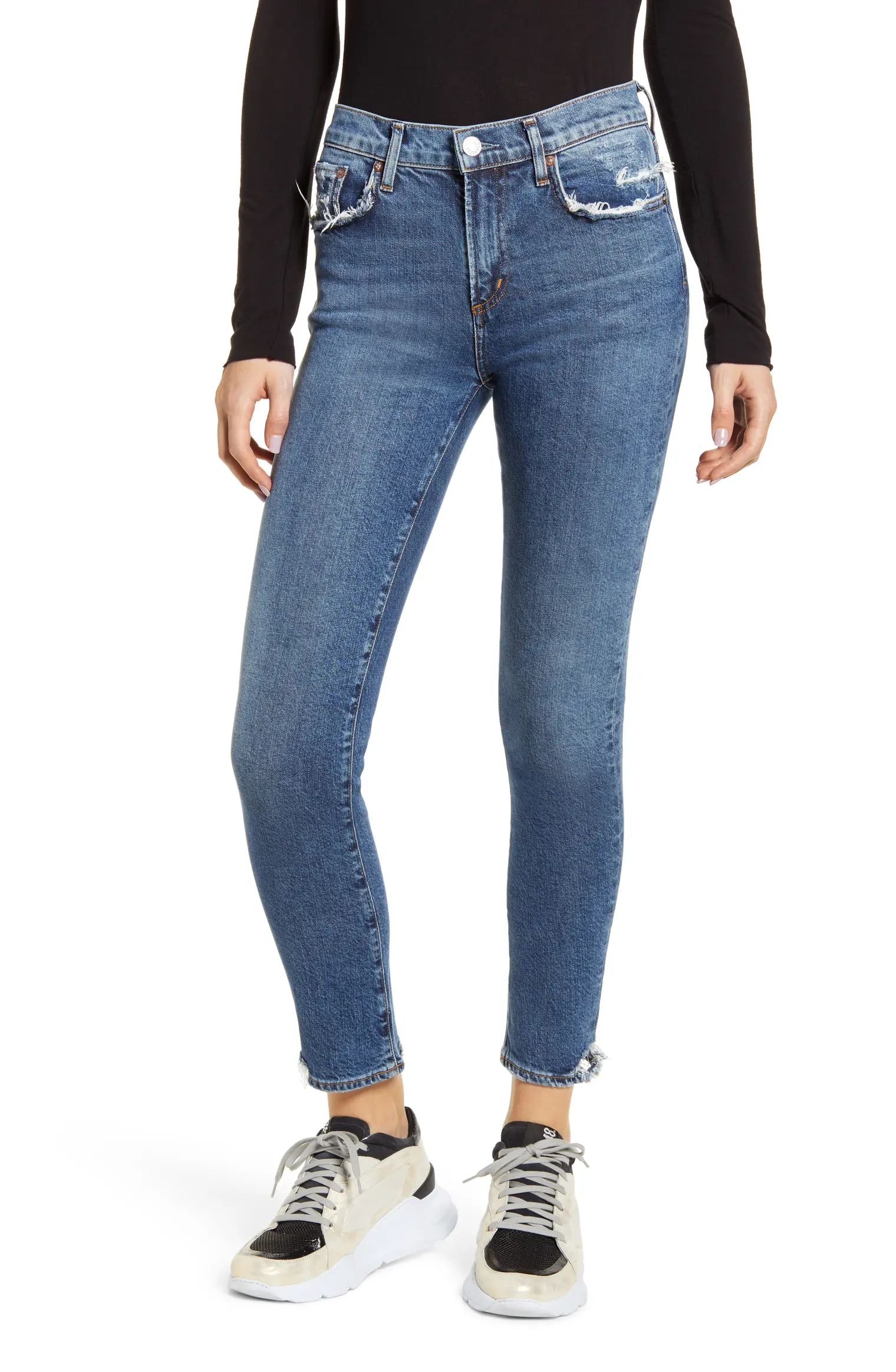 Toni High Waist Ankle Straight Leg Jeans | Nordstrom