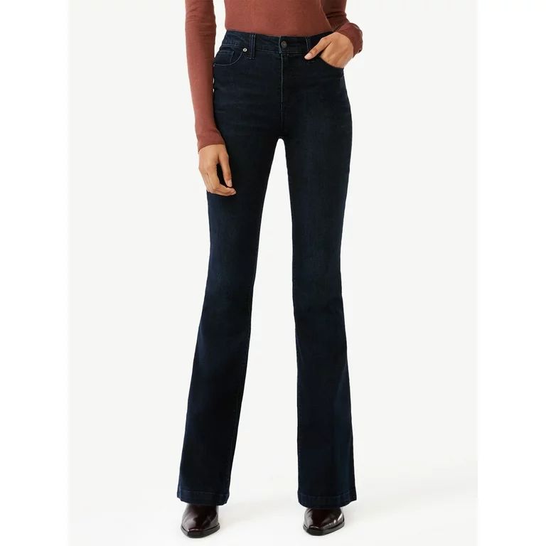 Scoop Women's High Rise Flare Jeans | Walmart (US)