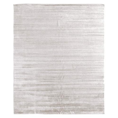 Exquisite Rugs Sanctuary Modern Cream Wool Bamboo Silk Solid Rug - 6'x9' | Kathy Kuo Home