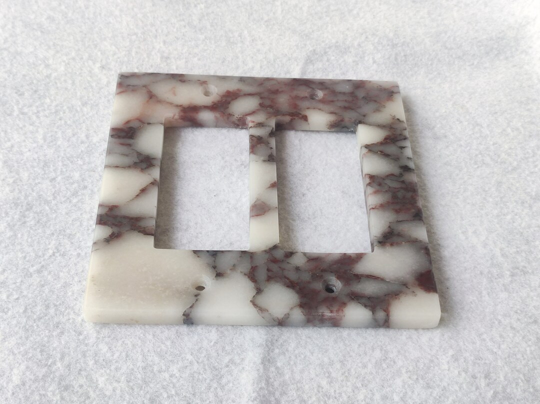 2-gang Decorator Light Switch Plate, Viola Marble, 2gang Double Rocker ,over Size - Etsy | Etsy (US)