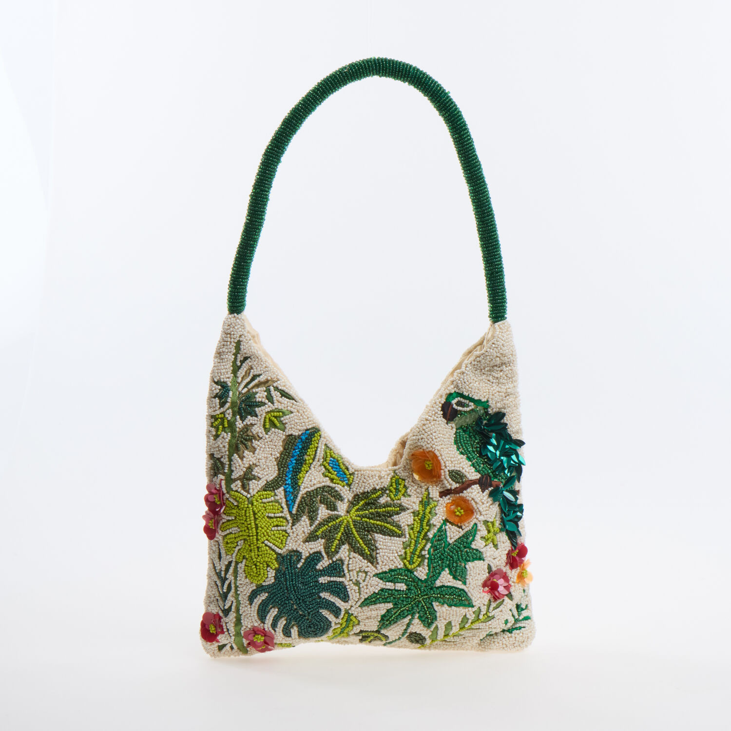 Multicoloured Beaded Jungle Shoulder bag | TK Maxx