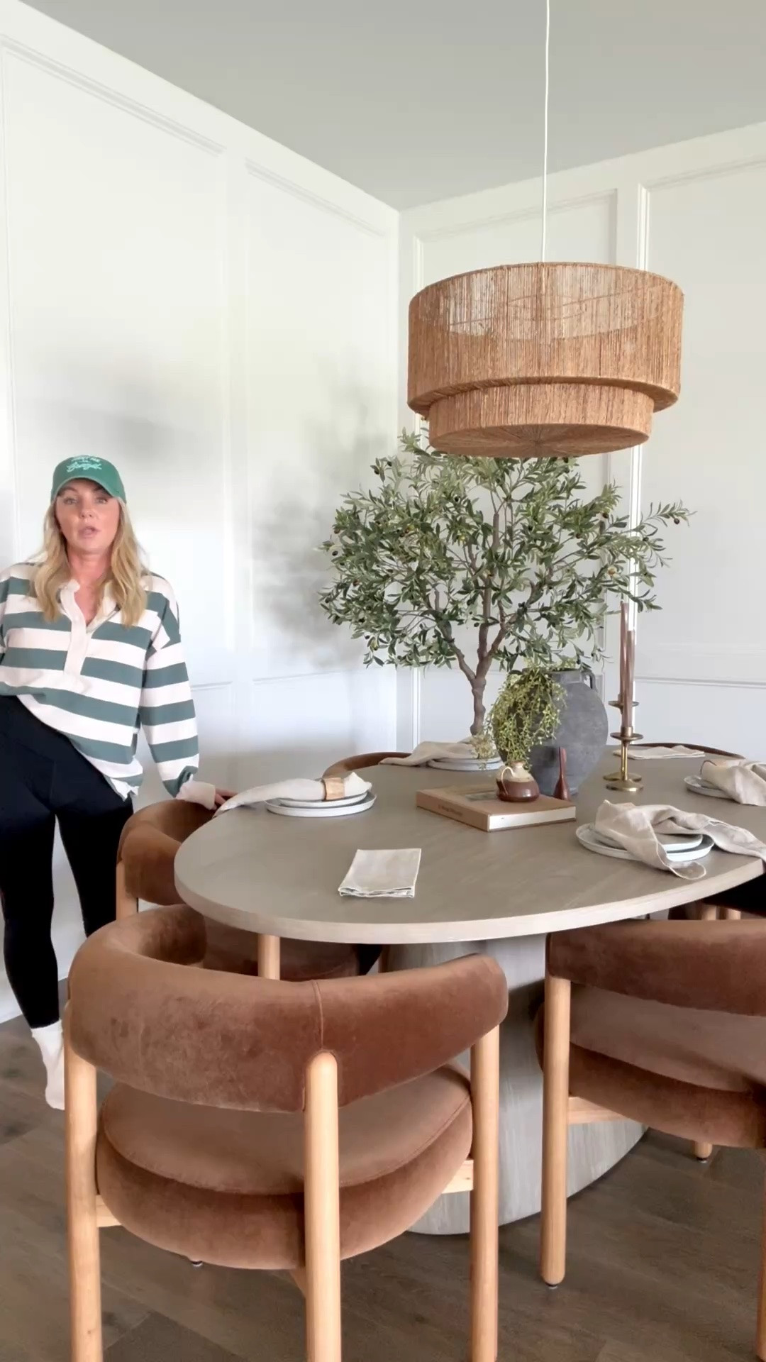 This is what real wood and Performance velvets look like at your dining table. They complement my table beautifully. They look incredibly high-end and are so comfortable, and the spill-proof material ensures they’ll last.
@Denver Modern 

#diningroom #diningchairs #diningtable #diningroominspo #homedecor #organicmodern #brownchairs #diningroomchandelier #luluandgeorgia

#LTKHome #LTKootd