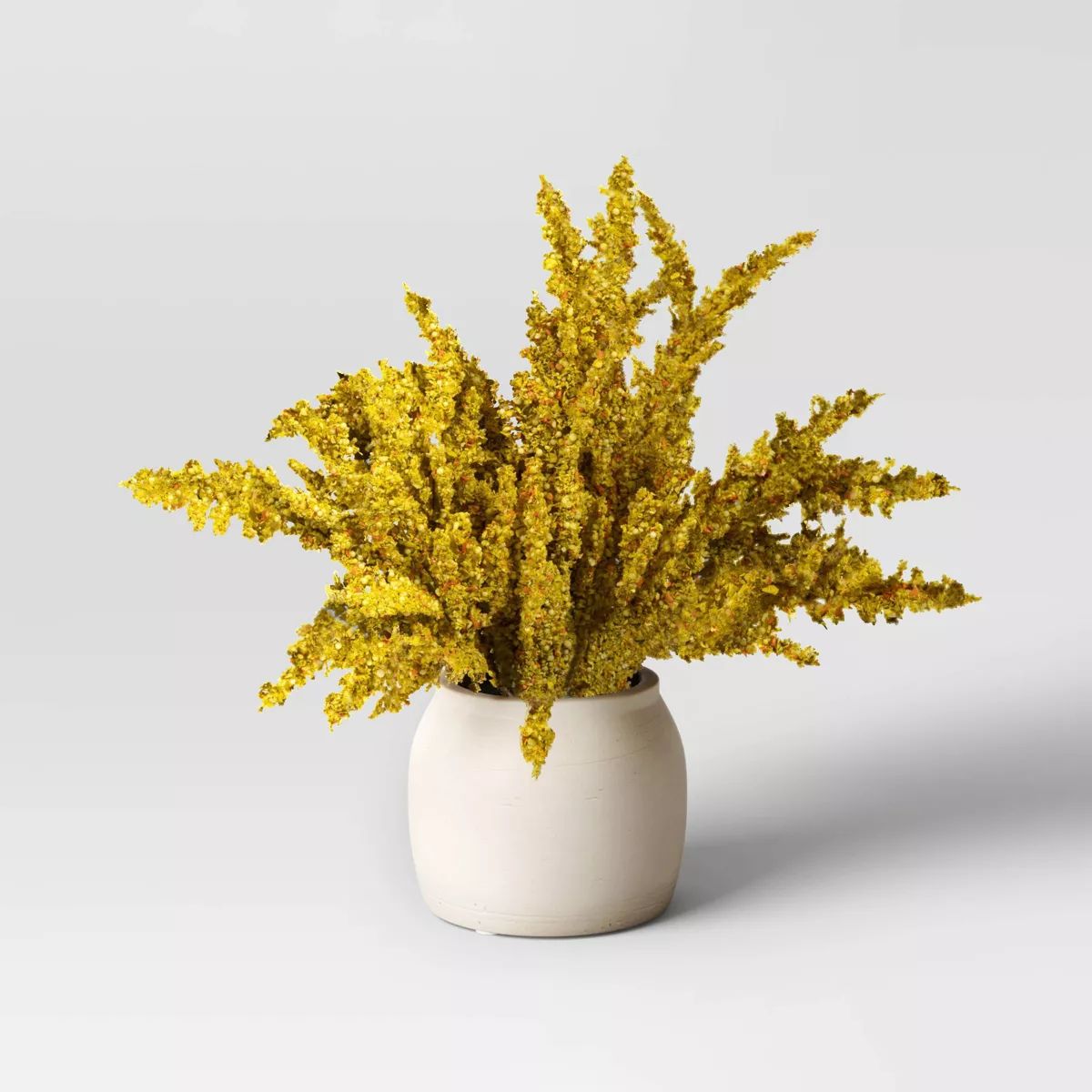 Small Goldenrod Potted Arrangement Fall Artificial Plant Yellow - Threshold™ | Target