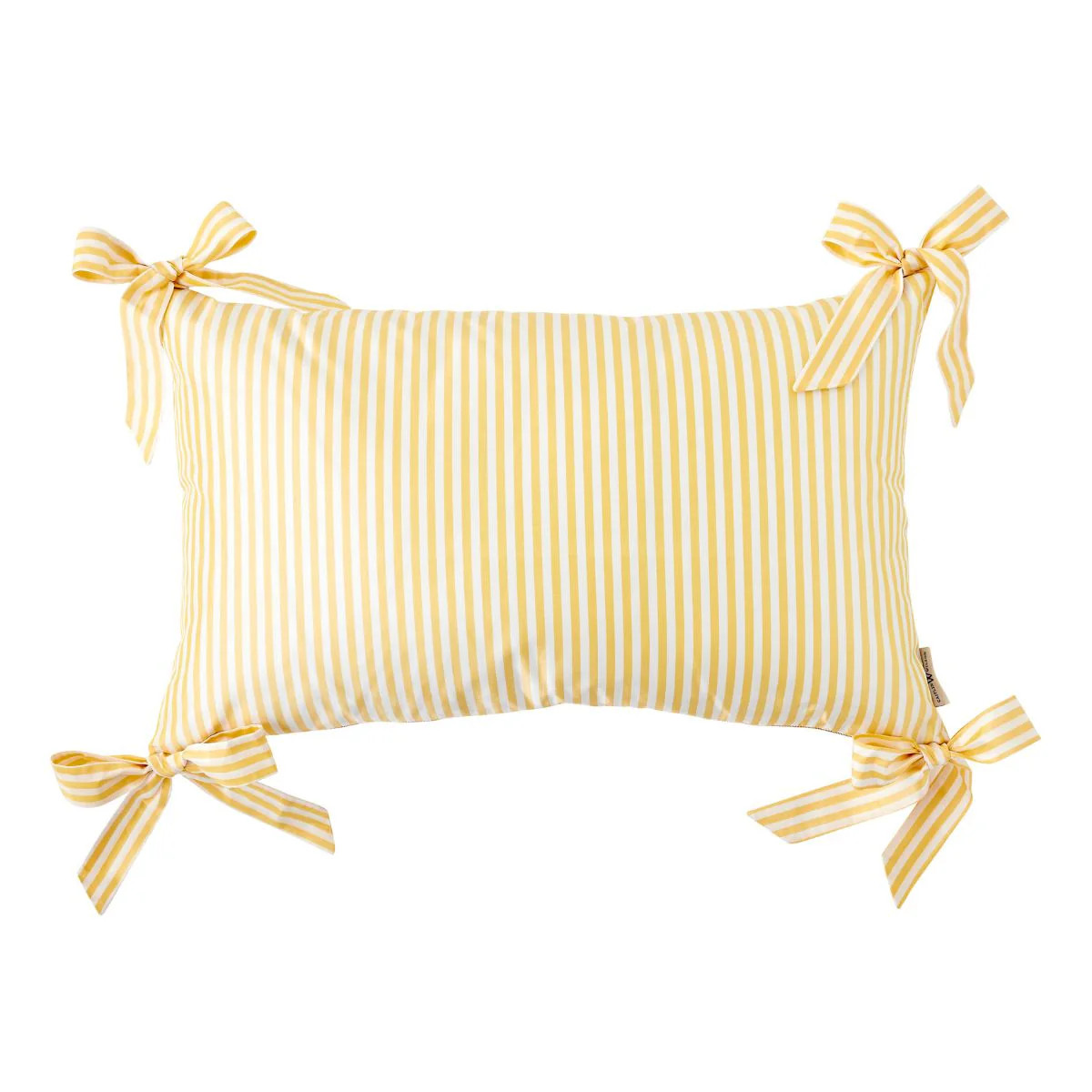 Noelle Bow Pillow Cover in Lemon | Caitlin Wilson Design