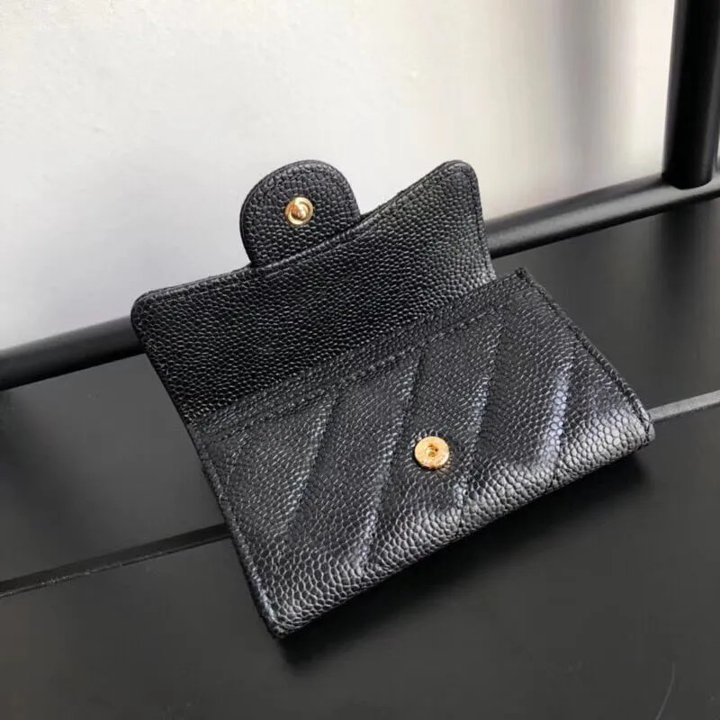 Top quality Genuine Leather Wallets Purse Holders Coin designer caviar wallet handbag card holder... | DHGate