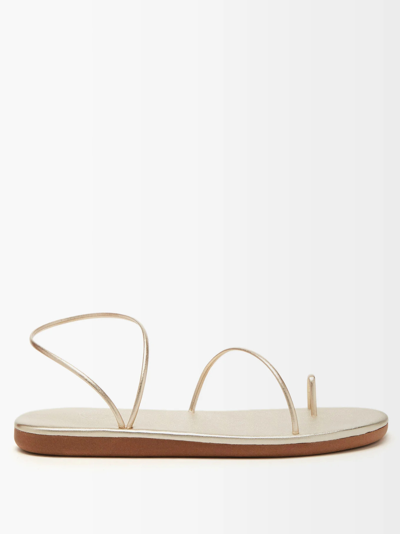 Kansiz crossover-strap leather sandals | Matches (UK)