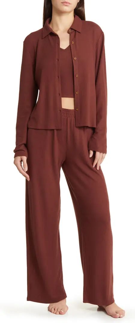 3-Piece Cozy Knit Lounge Set | Nordstrom