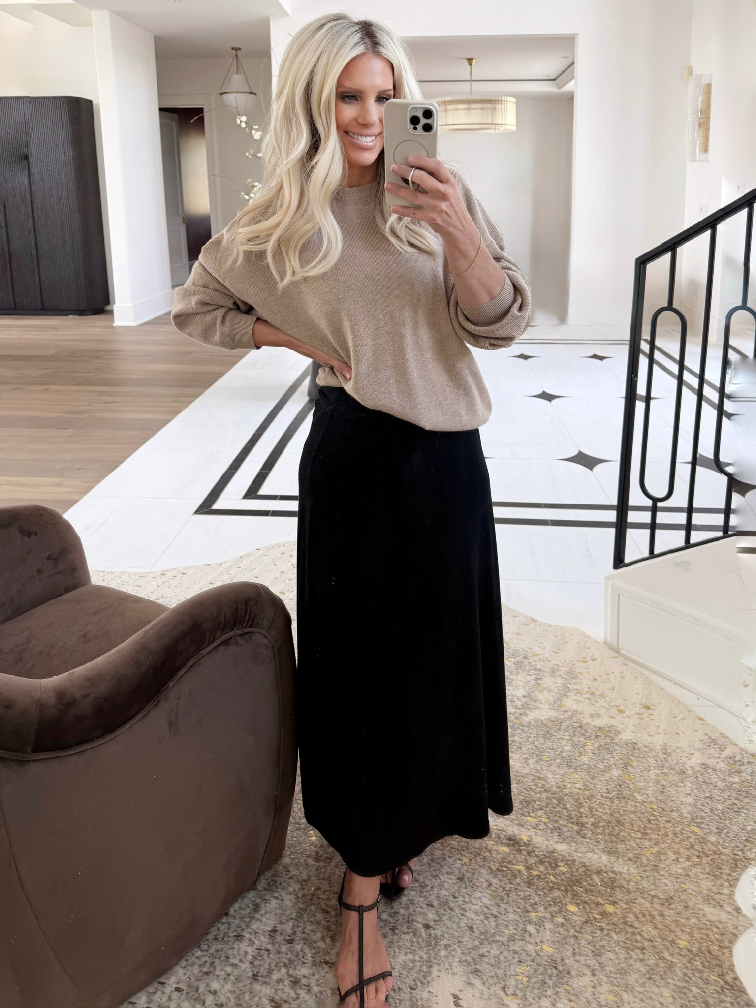 Fall in love with cozy fashion all over again. These oversized sweater and maxi skirt combo are a perfect fit for chilly days. #amazonfinds #fashion #fallstyle #cozyfashion #oversizedsweater #maxiskirt #autumnvibes 

 #LTKootd #LTKmomlife #LTKSeasonal