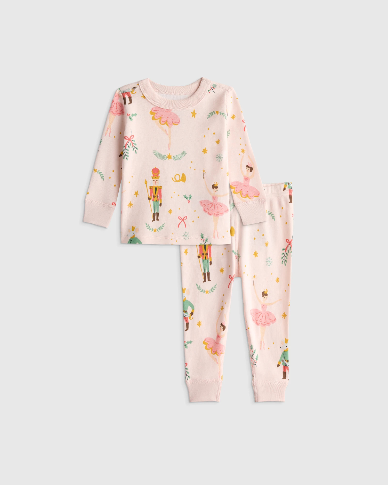 Quince | Long Sleeve and Pants Pajama Set in Planets, Size 12-18M, Organic Cotton | Quince