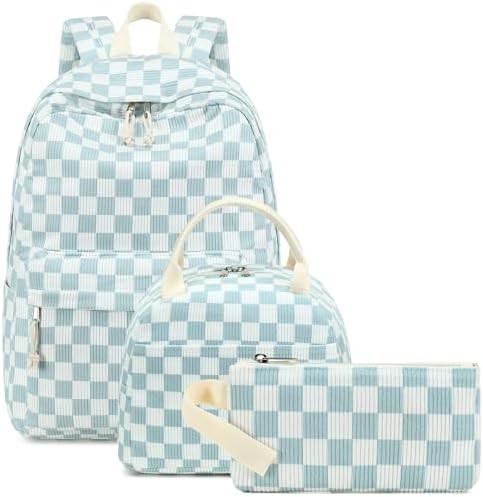 Bluboon School Backpack Set Girls Womens Laptop Bookbag Casual Daypack Fits 15 inch Laptop with L... | Amazon (US)