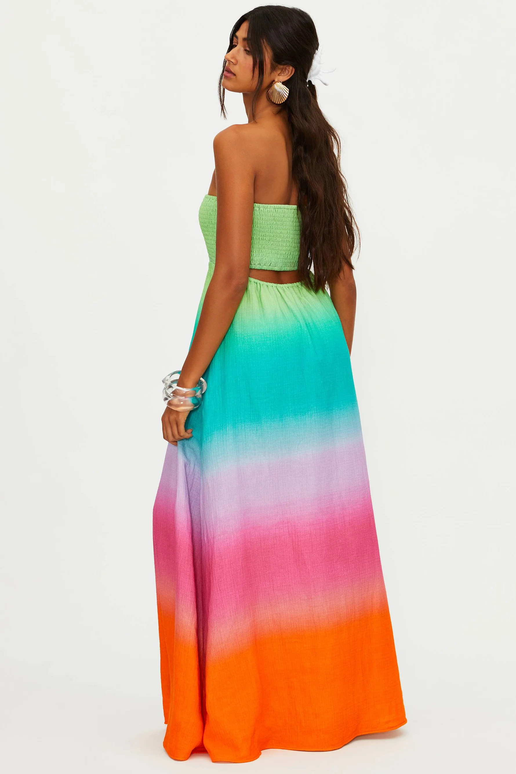 Yula Dress Technicolor Ombre | Ombre Maxi Dress | Beach Riot | Beach Riot