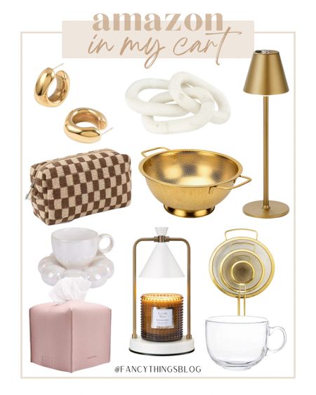 Amazon finds in my cart! 🙌🏻

Amazon finds, Amazon favorites, Amazon must haves, Amazon decor, Amazon home decor, accent decor, decor finds, decor favorites, jewelry, earrings, gold earrings, gold hoops, link decor, marble decor, makeup bag, checkered pattern, kitchen strainer, gold strainer, gold lamp, side table lamp, candle warmer, mesh strainer, glass coffee cup, clear coffee cup, Kleenex box cover, tissue box cover, cute mugs, aesthetic mugs, amazon in my cart, fancythingsblog

#LTKFind #LTKhome
