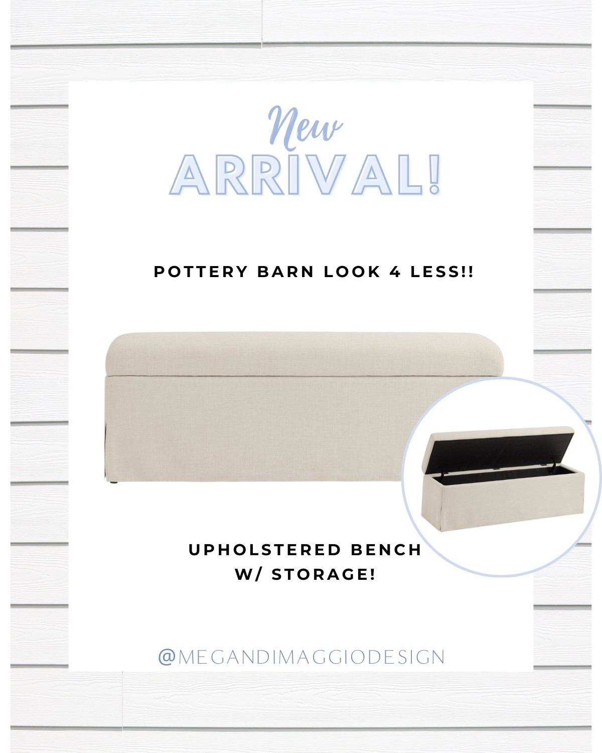 Pottery barn look for less skirted bench with storage!! Use as a dining bench or at the end of a bed!! 🙌🏻

#LTKSaleAlert #LTKHome
