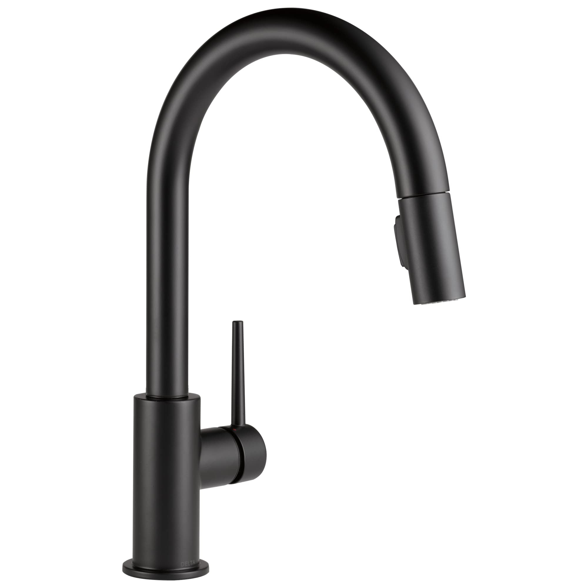 Delta Trinsic Matte Black Kitchen Faucet with Pull Down Sprayer, Modern Single Hole Kitchen Sink ... | Amazon (US)